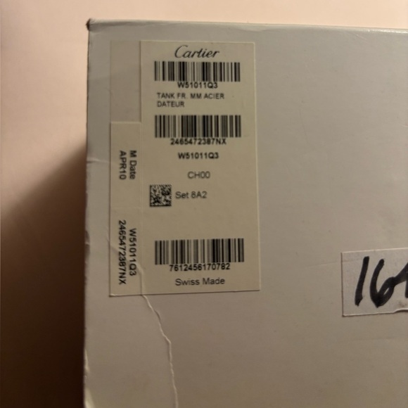 EUC CARTIER TANK FRANÇAISE W51011Q3 Women’s Watch stainless steel - Picture 4 of 10